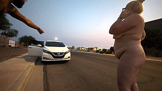 Thick BBW Wife Loves to Show off and Be Nude in Public!