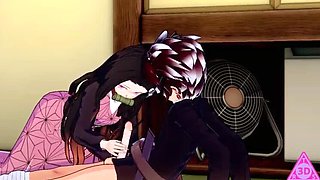 KOIKATSU: Hardcore Hentai Gameplay with Tanjiro & Nezuko from Demon Slayer - Explicit Scenes including Handjobs, Blowjobs, and Cumshots