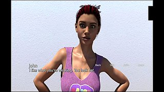 Teen explores self-pleasure in a visual novel adventure