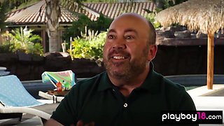 Blond Hair Babe And Her Gfs Washing A Car With Ali Rose, Heather Hanson And Jenny Marie