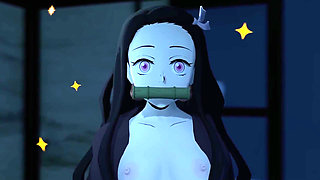 Demon slayer 3D animation Nezuko and Zenitsu