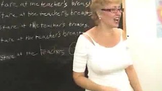 Sexy milf Hot Wife Tracy is a hot teacher and gives a tug
