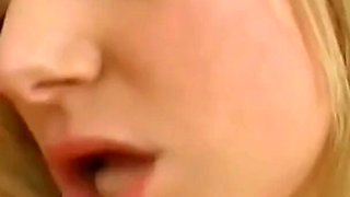 A Very Huge Dick for a Blonde Shaved Pussy Young MILF