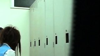 Cute amateur asian web cam girl playing with her toy