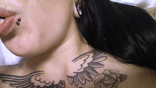 Chubby Brunette Big Boobs Dildo Masturbation