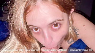 Fucking the throat and cumming on the face, birthday present for my boyfriend