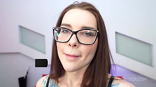 Triple Blowjob and First DP with a beauty with big tits