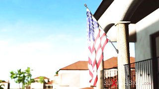 Unapproachable honey - restraints action - 3DXPassion