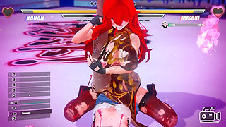 Lesbian Battle BDSM Hentai Game Ep.1 Readhead Lesbian Scissoring and Squirting Fight!