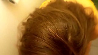 1276 - Blowjob and Fucking of a French Amateur in a Toilet, Dressed in Satin