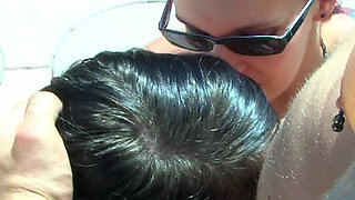 Threesome at the Hotel Pool
