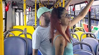 Young student groped and rubbed on public bus - Real orgasm caught on camera!