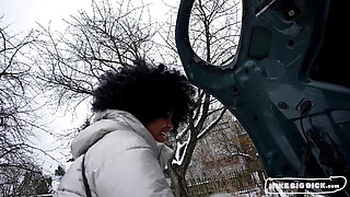 Mike Big Dick e13 p1: Afro Babe Trapped In Snowstorm