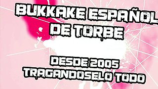 Old and young Russian couple enjoy group sex