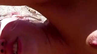 Beach anal fuck for blonde milf Mollie Wood loving big cock