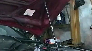 Sexy Mechanic Vilu Vidish Gets Pounded Toyota Ae101