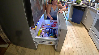asian stepsister stuck in freezer gets pounded hard from behind