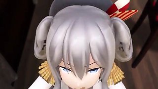 [mmd r-18] suzuya suck - kantai collection