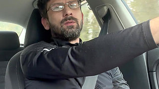 She Couldn’t Wait - MILF Blowjob & Handjob While Driving - Public Car Sex Kingyordanov