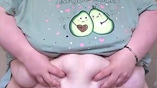 Goddess Bathroom Belly Play
