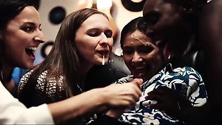 Secretary group sex hardcore fucking blond girl facia