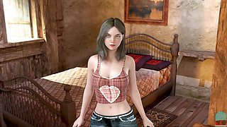 Dive into farmer's fantasies with this big tit mommy in a visual novel