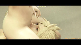 Final Fantasy 7 FF7 - Tifa + Aerith All Work 2024 WM Remix Color (Sound) By ariespossession Animation 3D Hentai