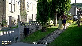 Big Ass Latina Mariana Martix Fucked Hard by Muscular Italian Man Outdoor