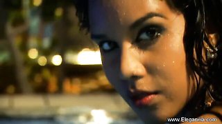 Strip scene with energetic India and Babes from Eleganxia