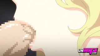 Top Maid Hentai: Blonde with Huge Tits & Blowjob