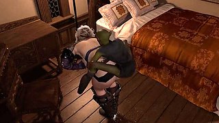 Goblin Fucks Thick Elf Ass Hard Standing - Wraith931
