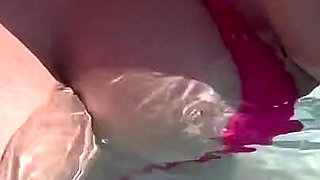 Artemisia Love Sexy and Horny Underwater Showing Her Big Tits in a Super Micro Bikini and You Can See Her Aureolas…
