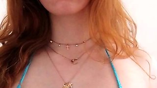 Great Big Boobs On Masturbating Redhead