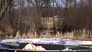 Outdoor Trampoline Orgasm