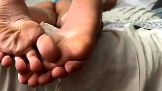 Maitresse Madelines solo foot fetish POV