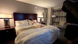 2 of 2 Whore Moan swallows piss and cum after the Marine Corps Ball