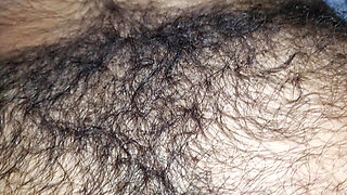 , truncheon, molasses cock, smeared hairy cock