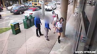 Tiny shoplifter Lily Jordan fucked the LP officer by Pervz: Blowjob, Hardcore  Amateur Porn