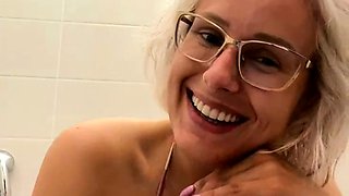 Big boobs milf masturbates with her dildo