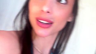 Amateur striptease and Solo masturbation