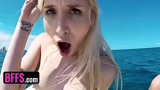 Boat Party Of Teen Besties Leads To Hardcore Pounding With Massive Cock