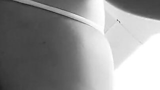 Nikki Lord in White Stockings and Suspenders