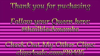 Queen Black Mamba: Ebony Slave Training 1080p