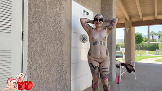 Shaking My Ass & Showering Naked at the Public Pool