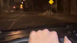 Horny Latina chick asks me if I caould drive her home for a quick fuck in my car