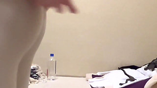 Mall Try on Flashing Showing to Her Client New Collections