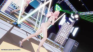 Mmd Twice - I Can't Stop Me Seraphine Sexy Striptease League of Legends Hentai Uncensored