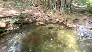 exotic teen squirts during outdoor fuck in POV