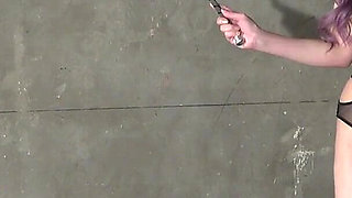 Nipple Clips, Electric Vibrator Clips Stimulation, Whipping Clips Knocked off, Mistress Plays with Two Masochistic's Nipples