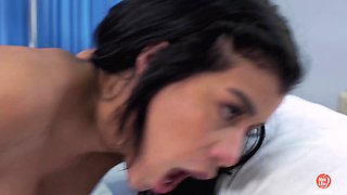 Savannah Sixx Heals with Horny Nurse Brunette Heat